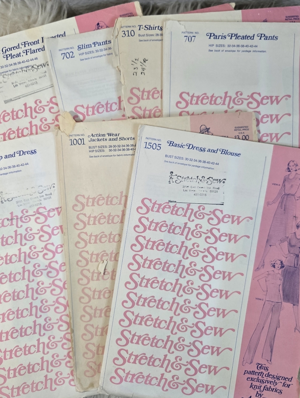 Vintage 70's Stretch & Sew Sewing Pattern Bundle - image 1